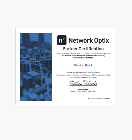 🎖️ Network Optix Partner Certification
